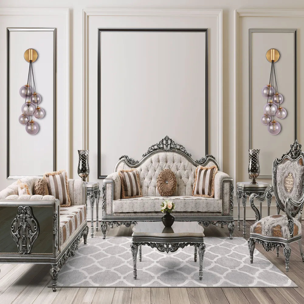 Glass Wall Light TEKLED Celestial Cascade Wall Light-Smoky-151-20058