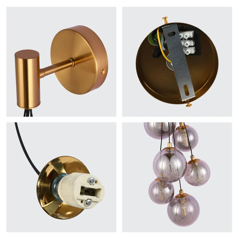 Close shot of the Celestial Cascade Wall Light-151-20058