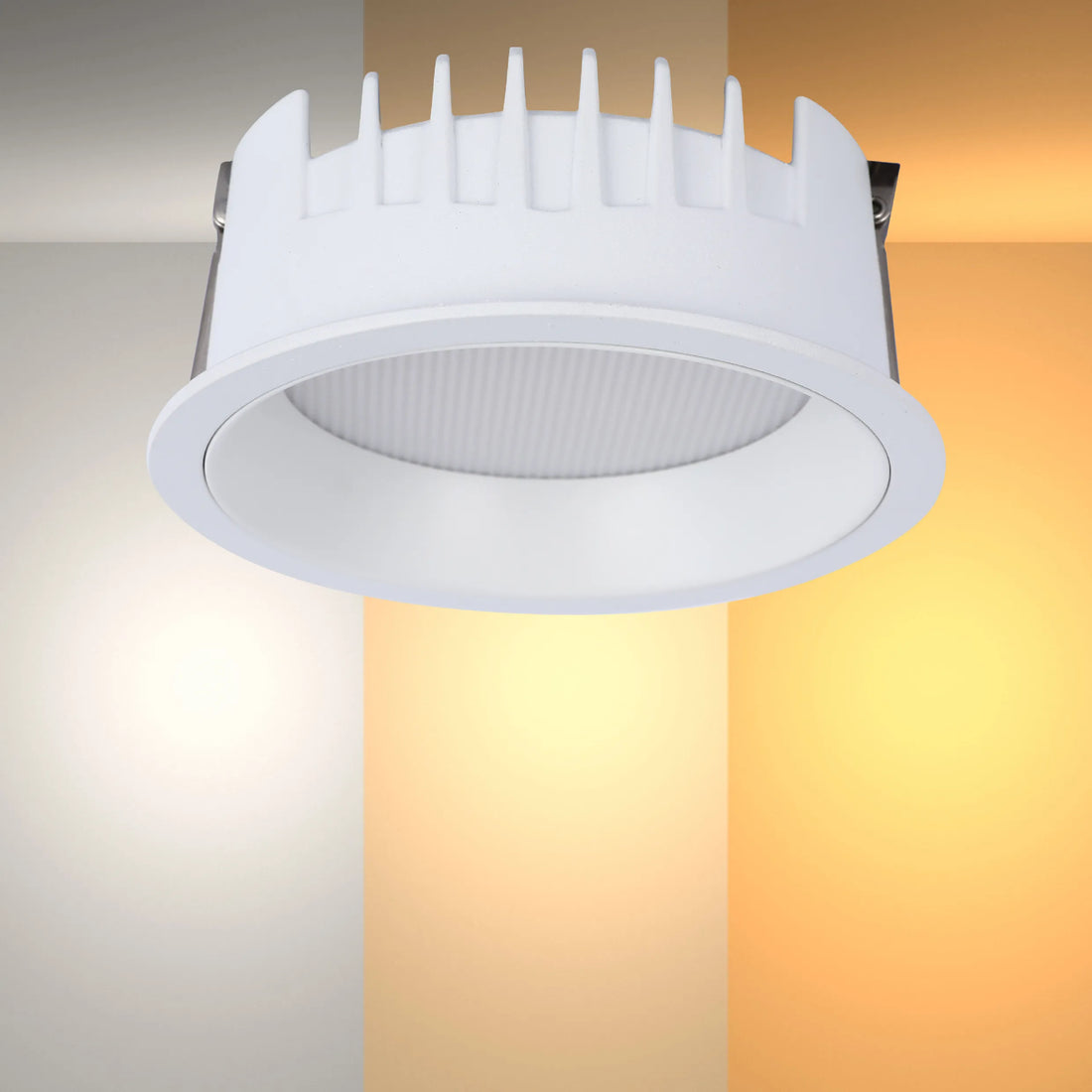 Circular Recessed LED Downlight - Black & White - Multiple Sizes