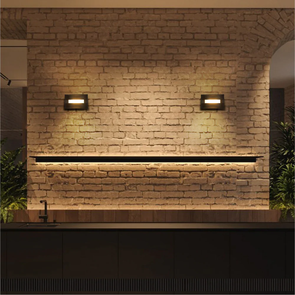 Contemporary Dual-Arc LED Wall Sconce 3