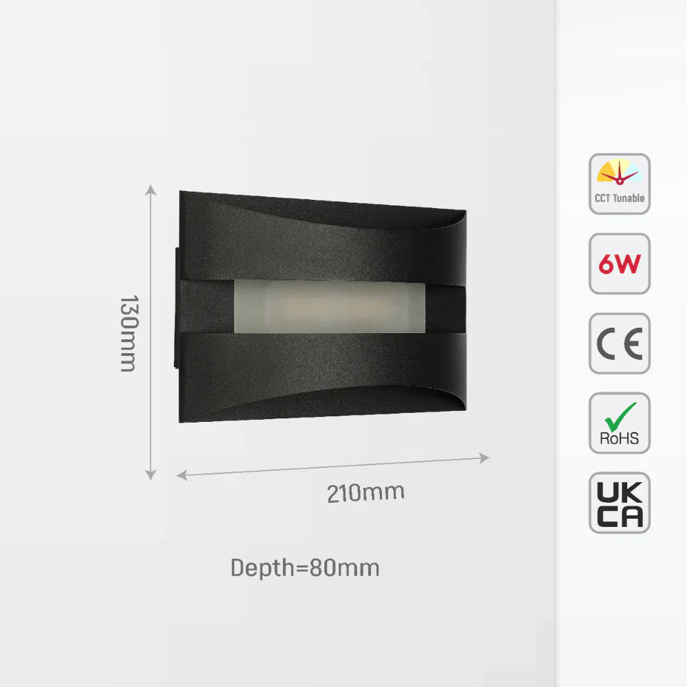 Contemporary Dual-Arc LED Wall Sconce 9