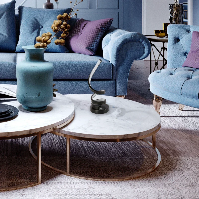 Usage of Contemporary Spiral LED Table Lamp with Adjustable CCT - Black Finish 130-03641