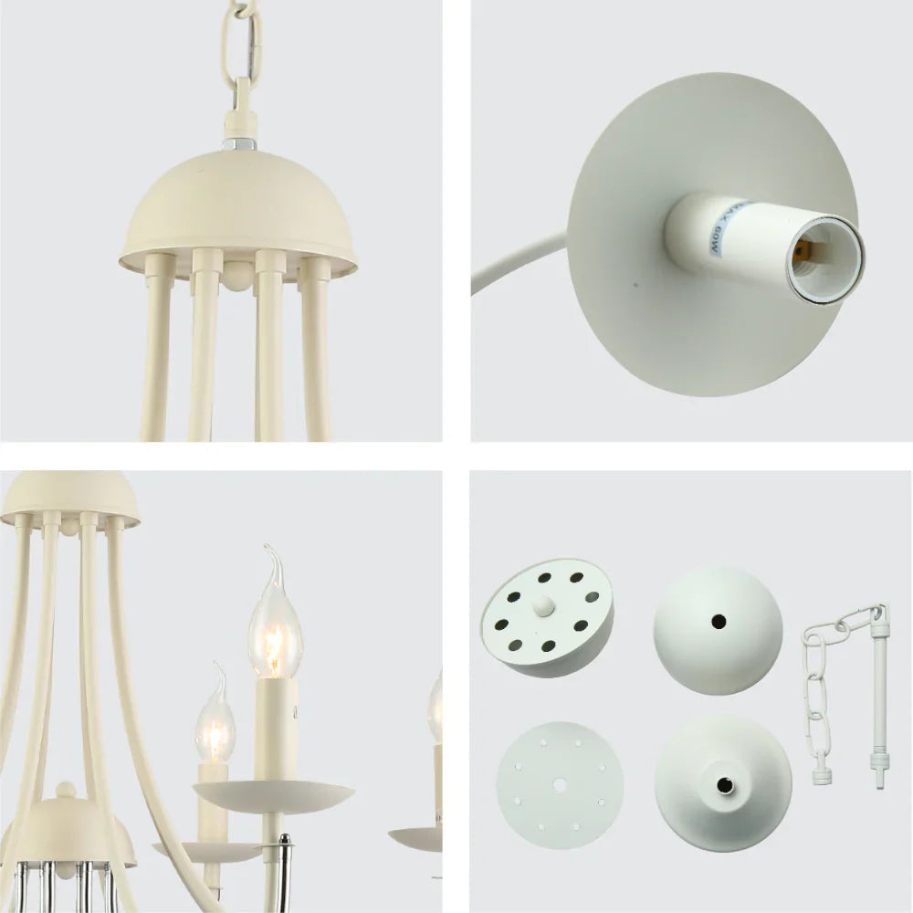 Details of Contour Cascade Dual Tone U-Shape Chandelier Ceiling Light | TEKLED 159-17975