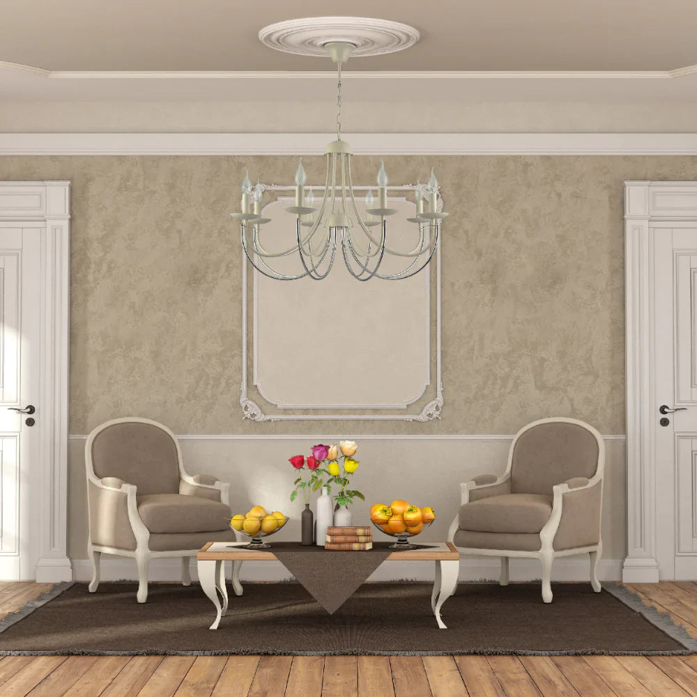 Interior use of Contour Cascade Dual Tone U-Shape Chandelier Ceiling Light | TEKLED 159-17975