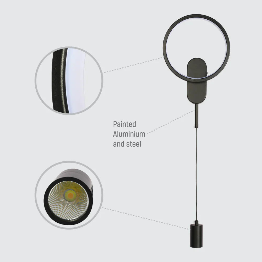 Cosmo Ring Dual-Light Wall Sconce 6