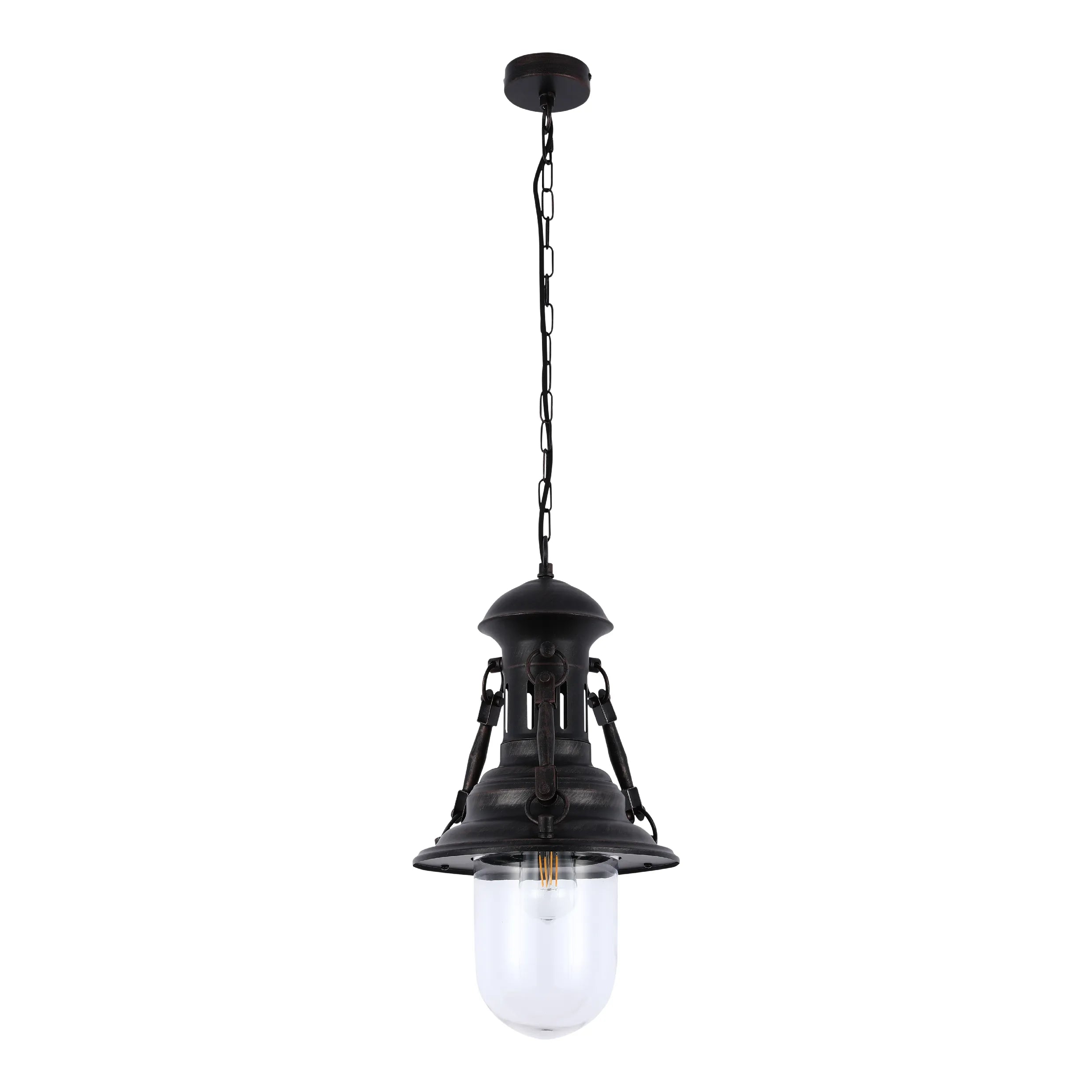 Black Dome Industrial Vintage Pendant Light E27