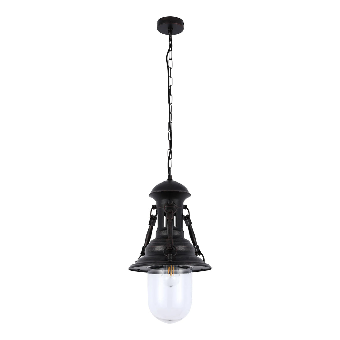 Black Dome Industrial Vintage Pendant Light E27