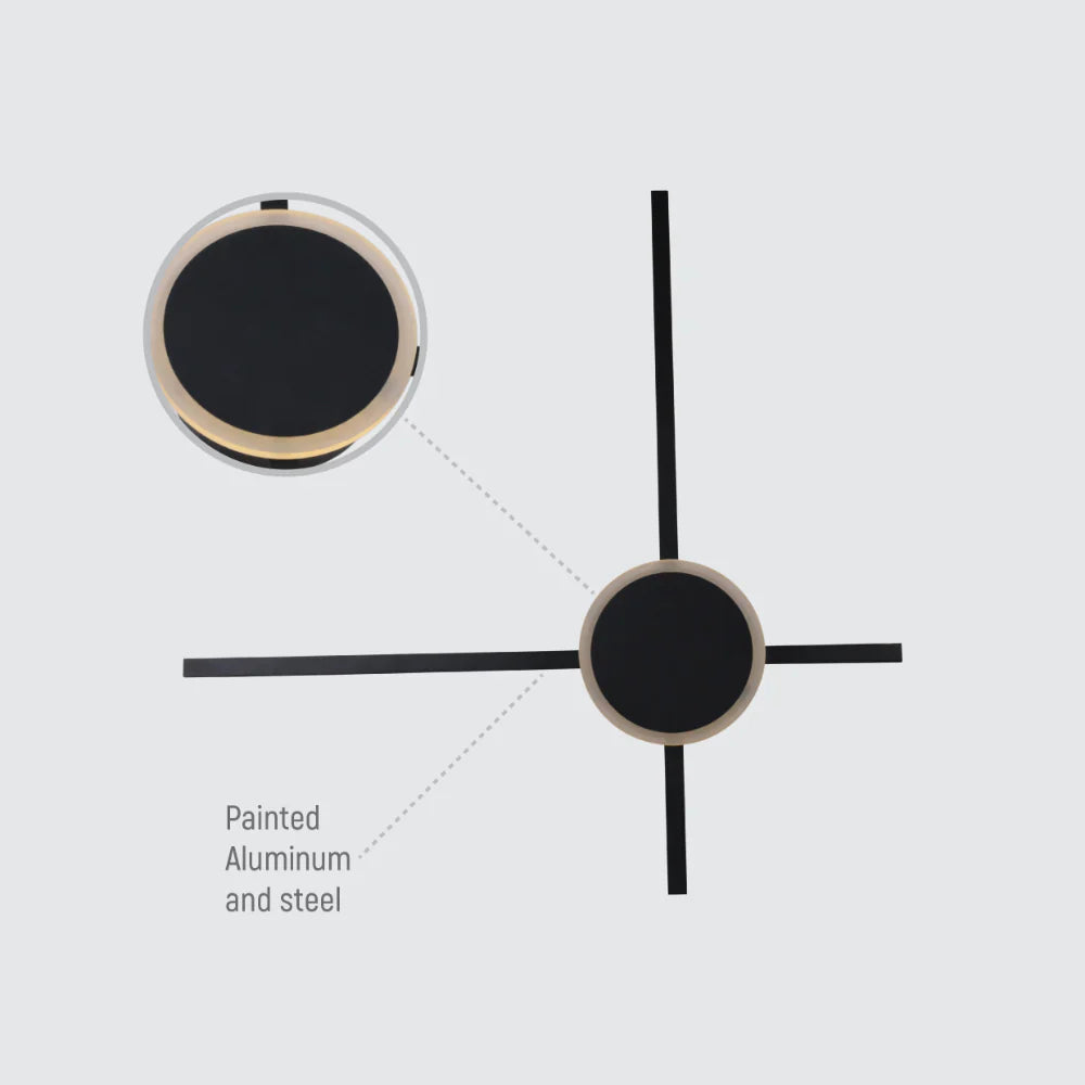 Dual-Function Radiant LED Light Wall or Ceiling Light 12