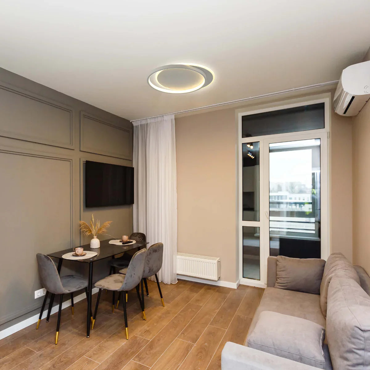 Usage of Dual-Ring LED Flush Ceiling Light 159-18101