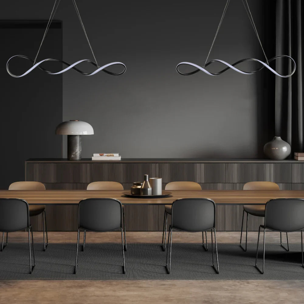 Elegant Infinity LED Pendant Light, Modern Ceiling Light, TEKLED 9