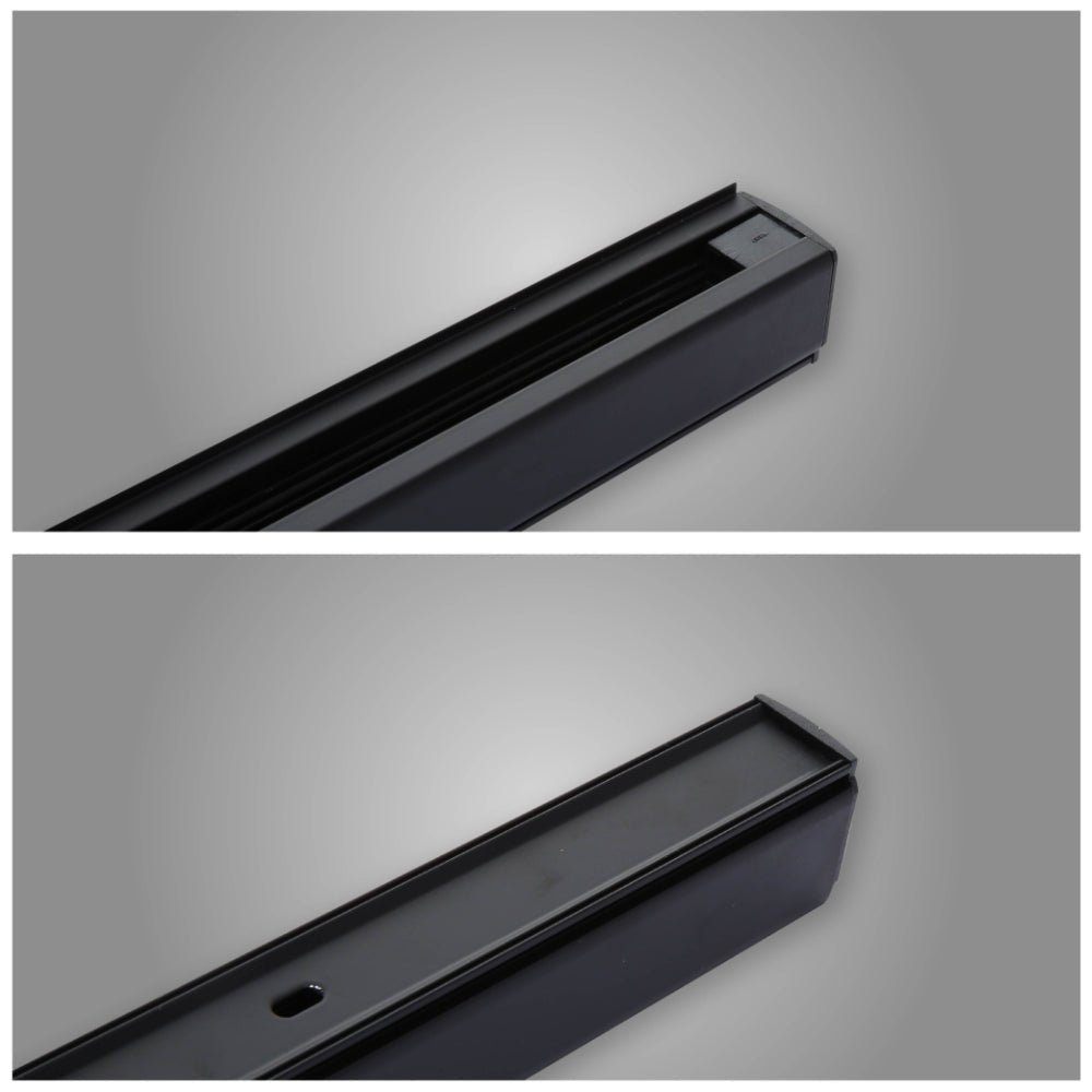 Feed and end cap of Track for 4 Conductor Tracklight adaptors 1m or 2m Black or White | TEKLED 175-15602