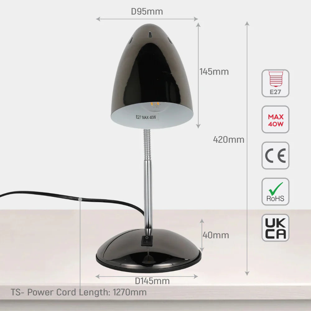 Flex Neck Metal Desk Lamp 14