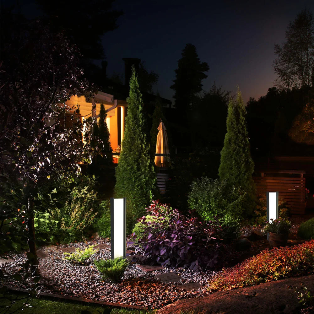 Frammed LED Outdoor Pathway Bollard Lawn Light 20W 4000K 2