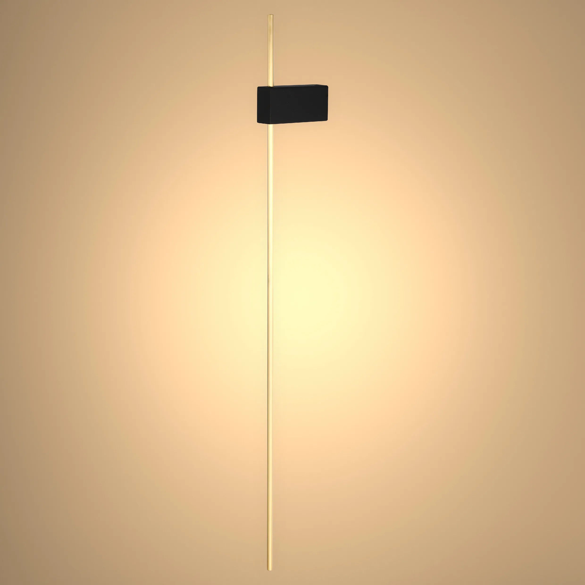 Aurora Slimline LED Wall Light – Modern Minimalist Dimmable Wall Sconce in Black & Gold