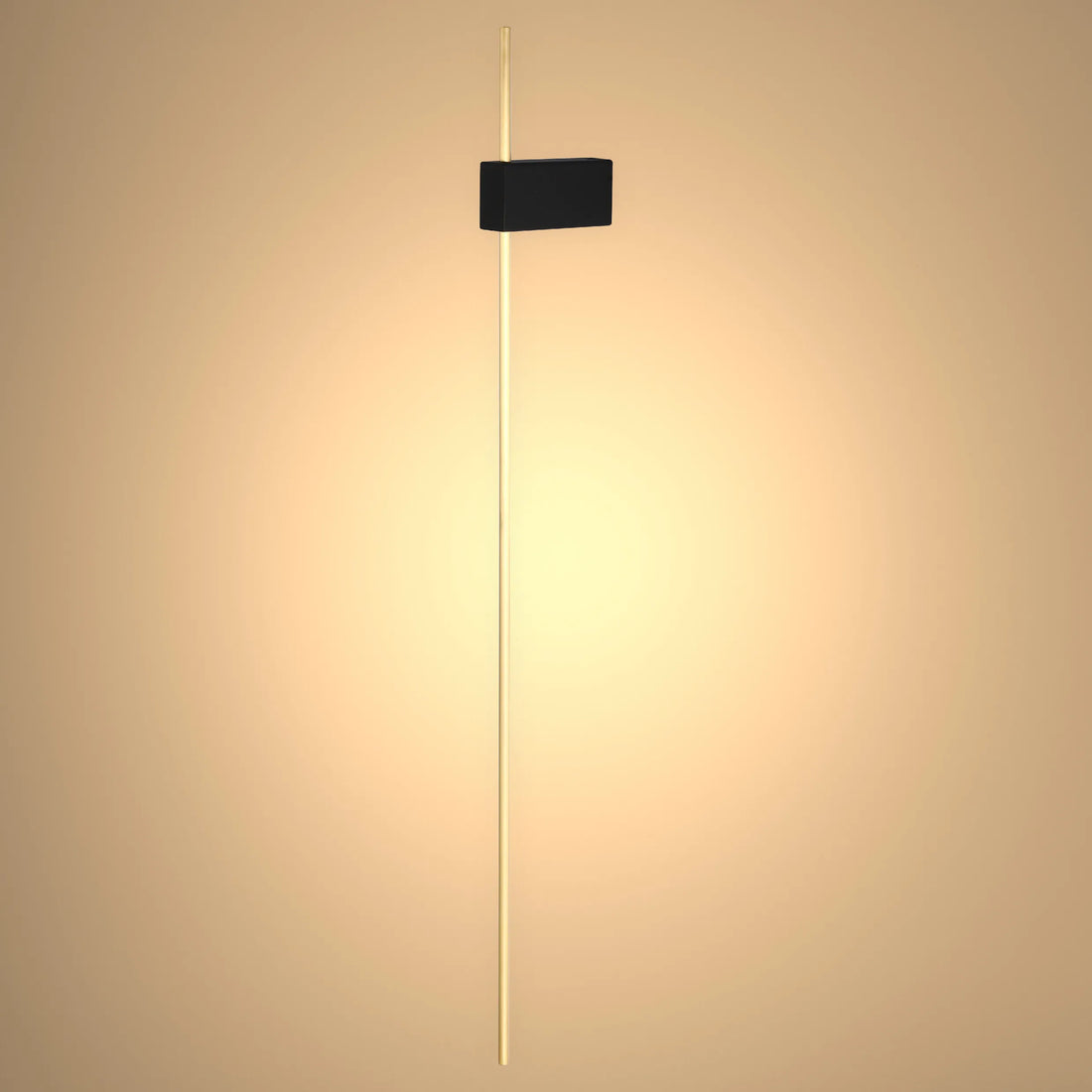 Aurora Slimline LED Wall Light – Modern Minimalist Dimmable Wall Sconce in Black & Gold
