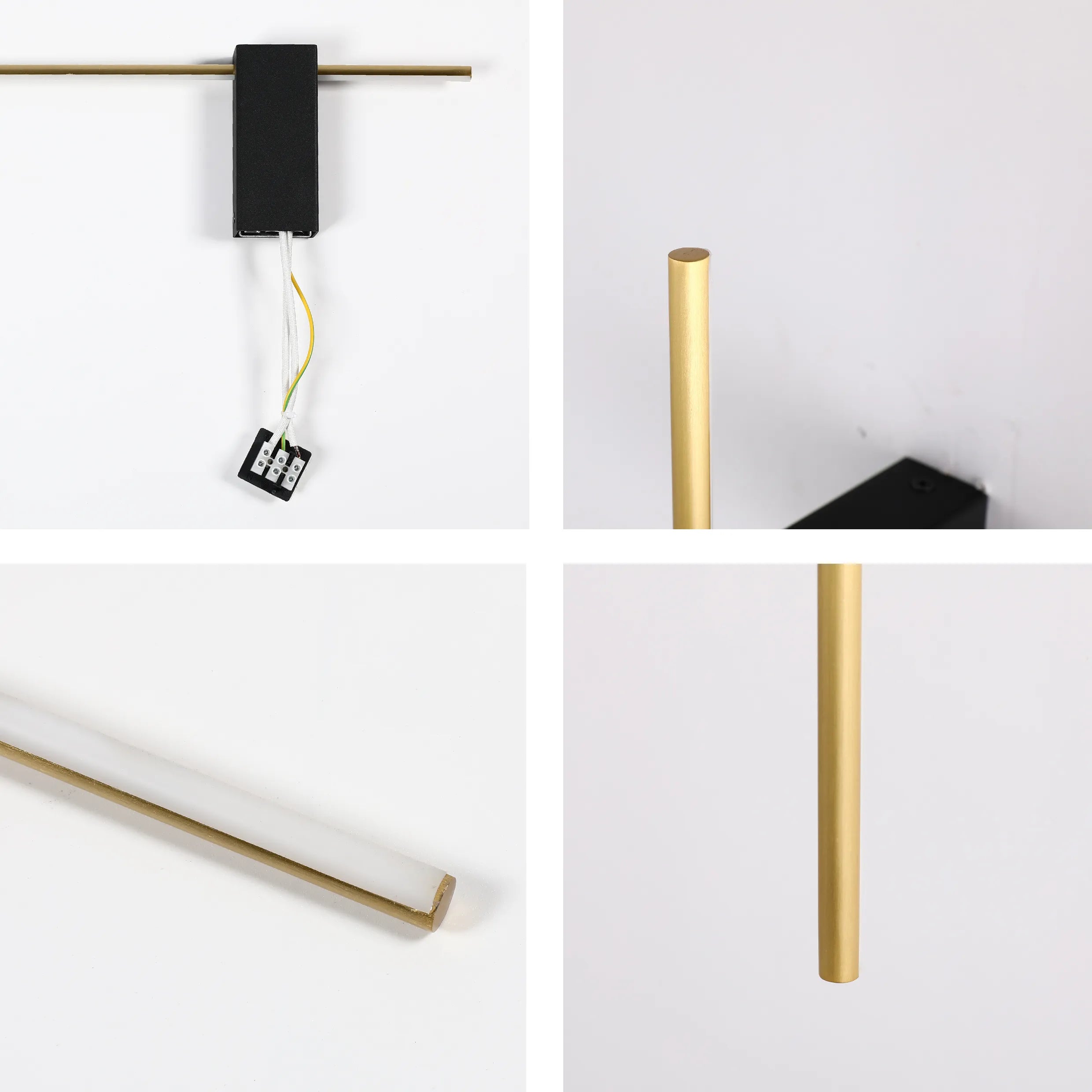 Aurora Slimline LED Wall Light – Modern Minimalist Dimmable Wall Sconce in Black & Gold