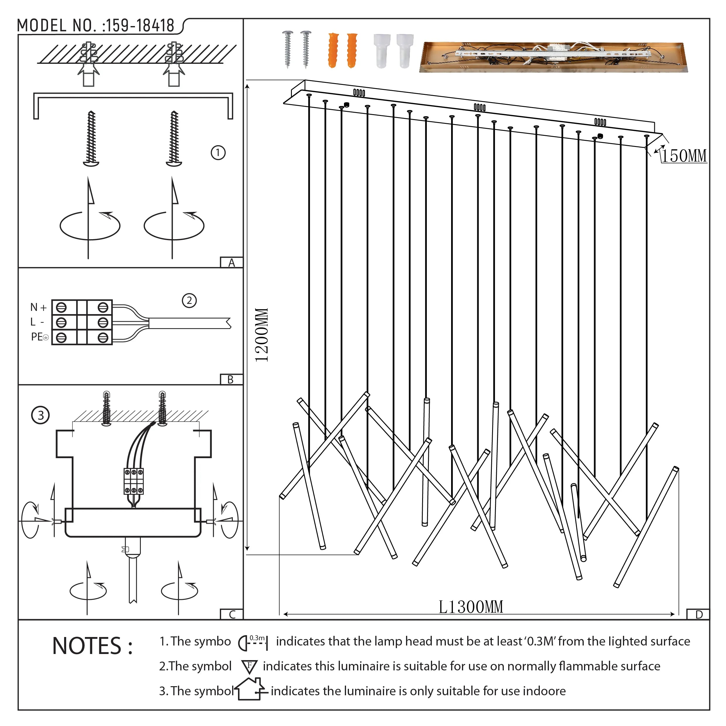 Gold Crisscross Modern Multi-Pendant Chandelier