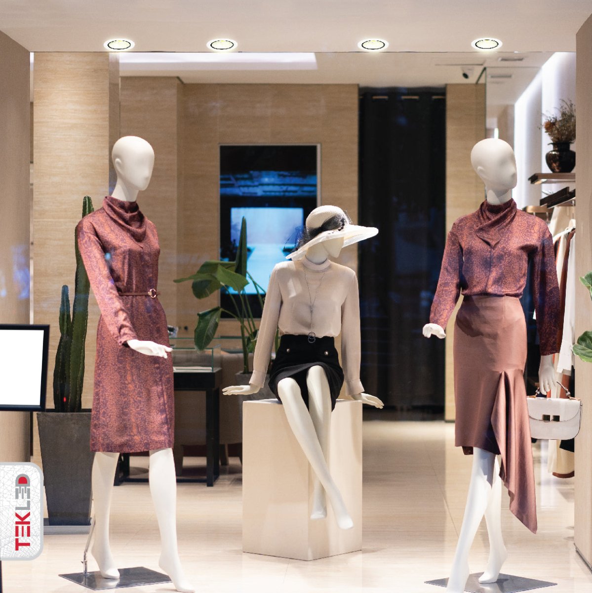 More interior usage of LED COB Recessed Downlight P1 30W Cool White 4000K White | TEKLED 165-03407