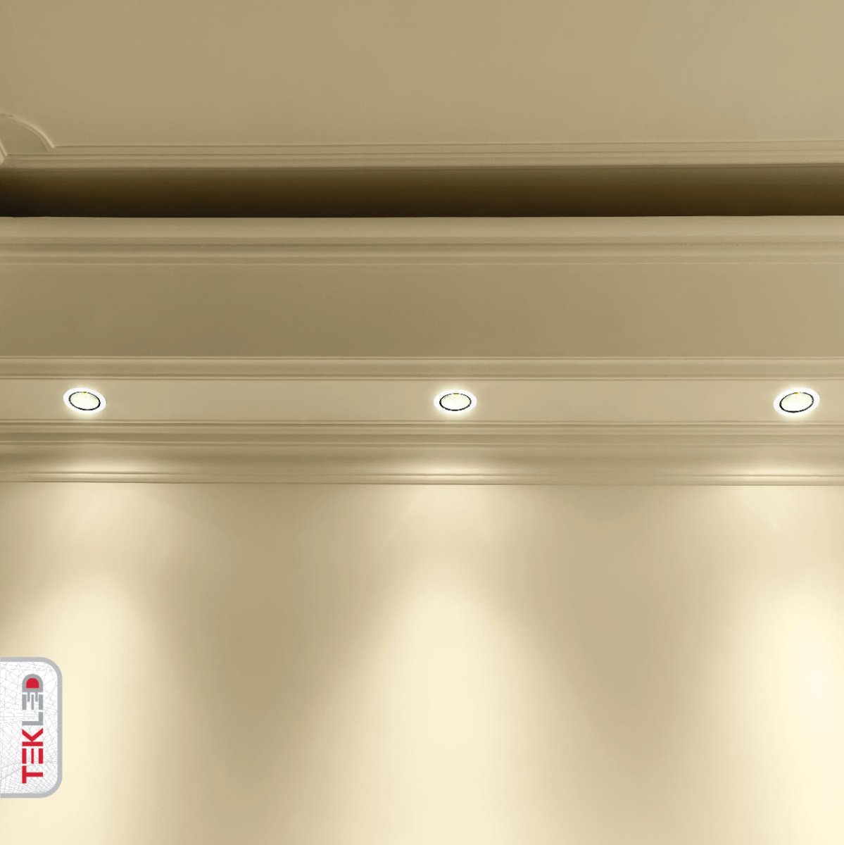 Indoor usage of LED COB Recessed Downlight P1 30W Cool White 4000K White | TEKLED 165-03407