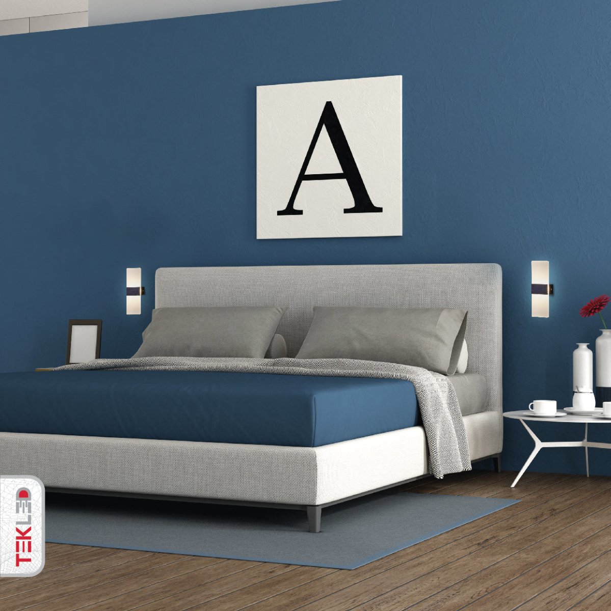 Indoor usage of LED Dark Wood Metal Acrylic Wall Light 4W Cool White 4000K | TEKLED 151-19622