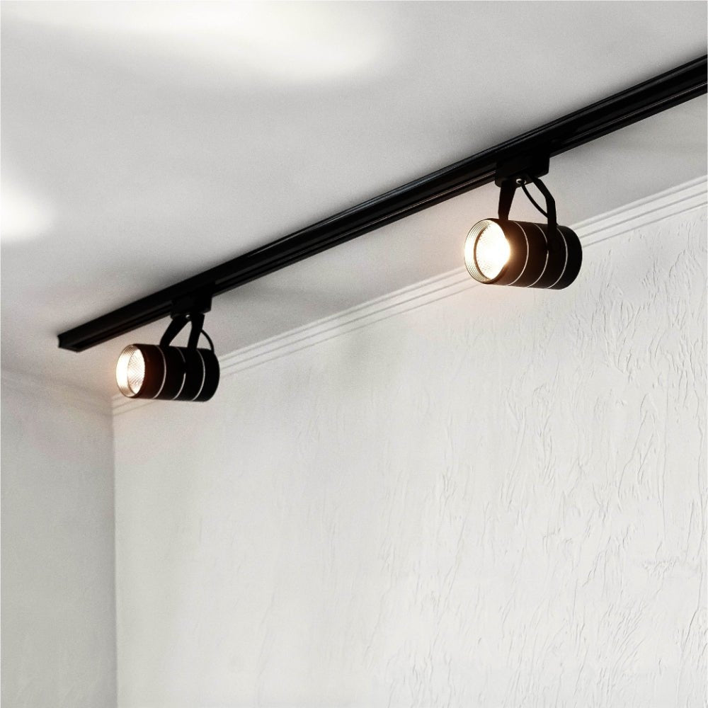 Indoor application of Track for 4 Conductor Tracklight adaptors 1m or 2m Black or White | TEKLED 175-15602
