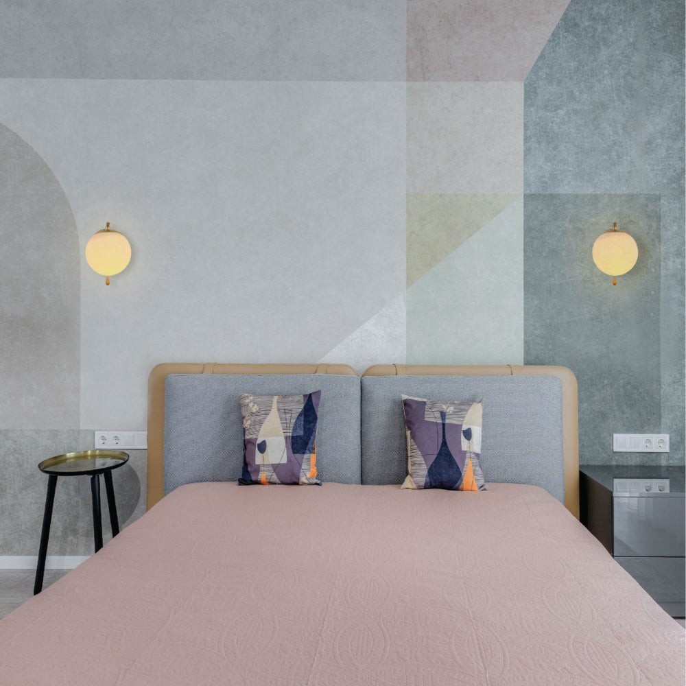 Indoor usage of Opal Globe Glass Gold Metal Body Vintage Retro Wall Light with Pull Down Switch E27 Fitting | TEKLED 151-19780