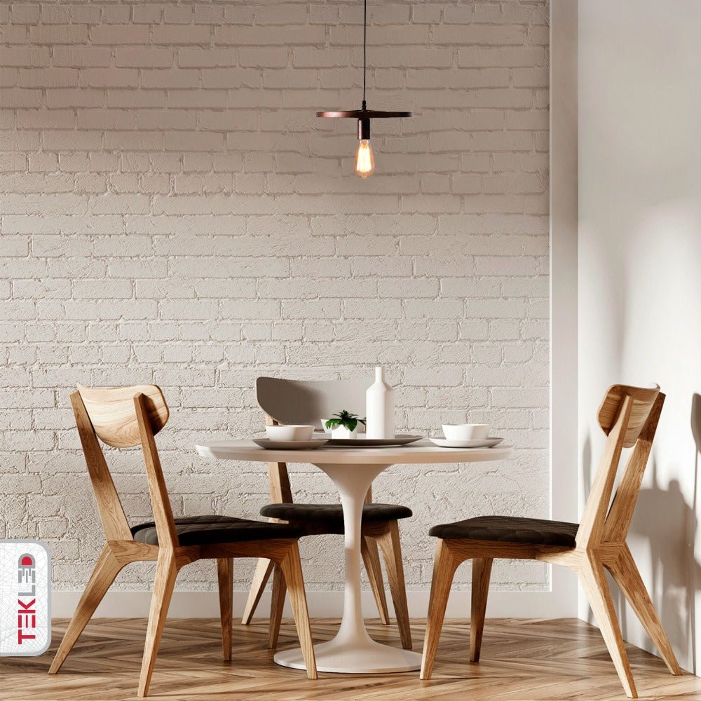 Indoor usage of Vintage Industrial Wagon Wheel Pendant Light with E27 Fitting | TEKLED 158-17888