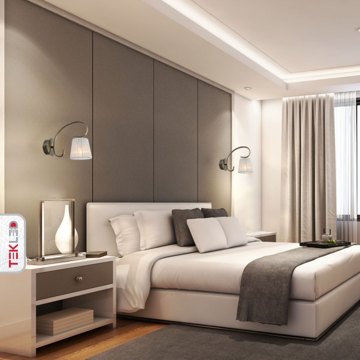 Interior application of Antique Brass Metal Body Rice White Fabric Shade Lantern Vintage Traditional Retro Wall Light with E27 Fitting | TEKLED 151-19812