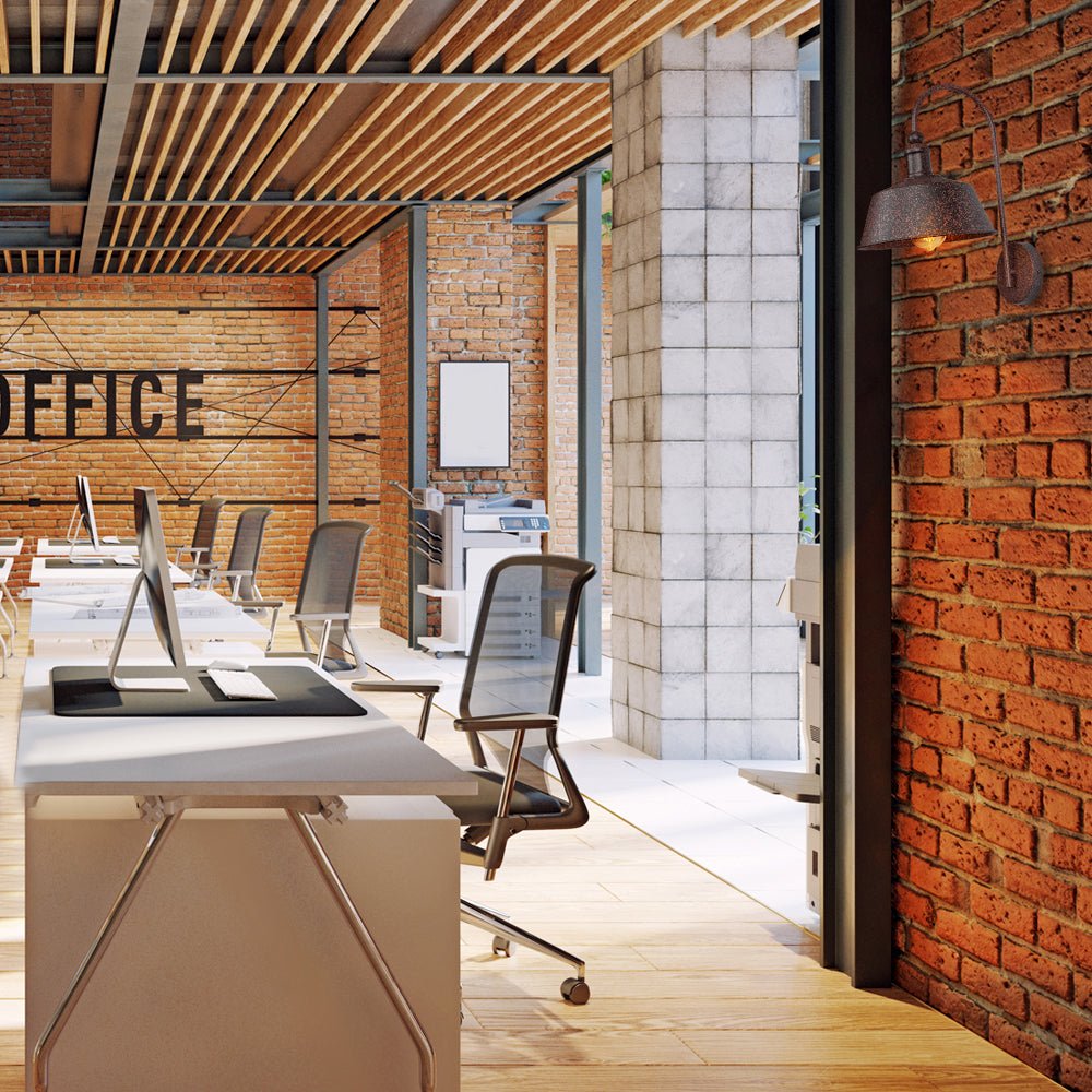 Interior application of Rusty Brown Metal Step Downward Industrial Retro Wall Light with E27 Fitting | TEKLED 151-19588