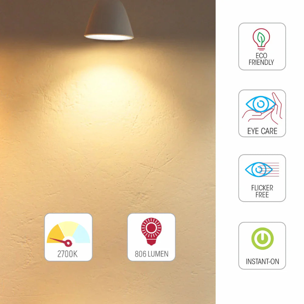 LED Bulb Dimmable A60 GLS E27 6.5W Frosted Glass Pack of 2 7