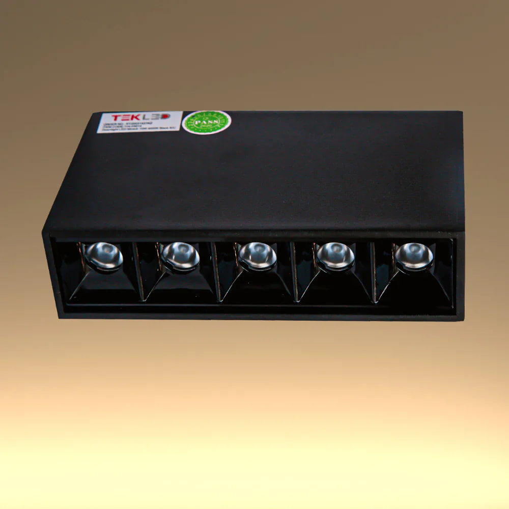 LED Mirage Laser Blade Surface Mount Rectangle Fixed Downlight 10W Cool White 4000K IP20 2