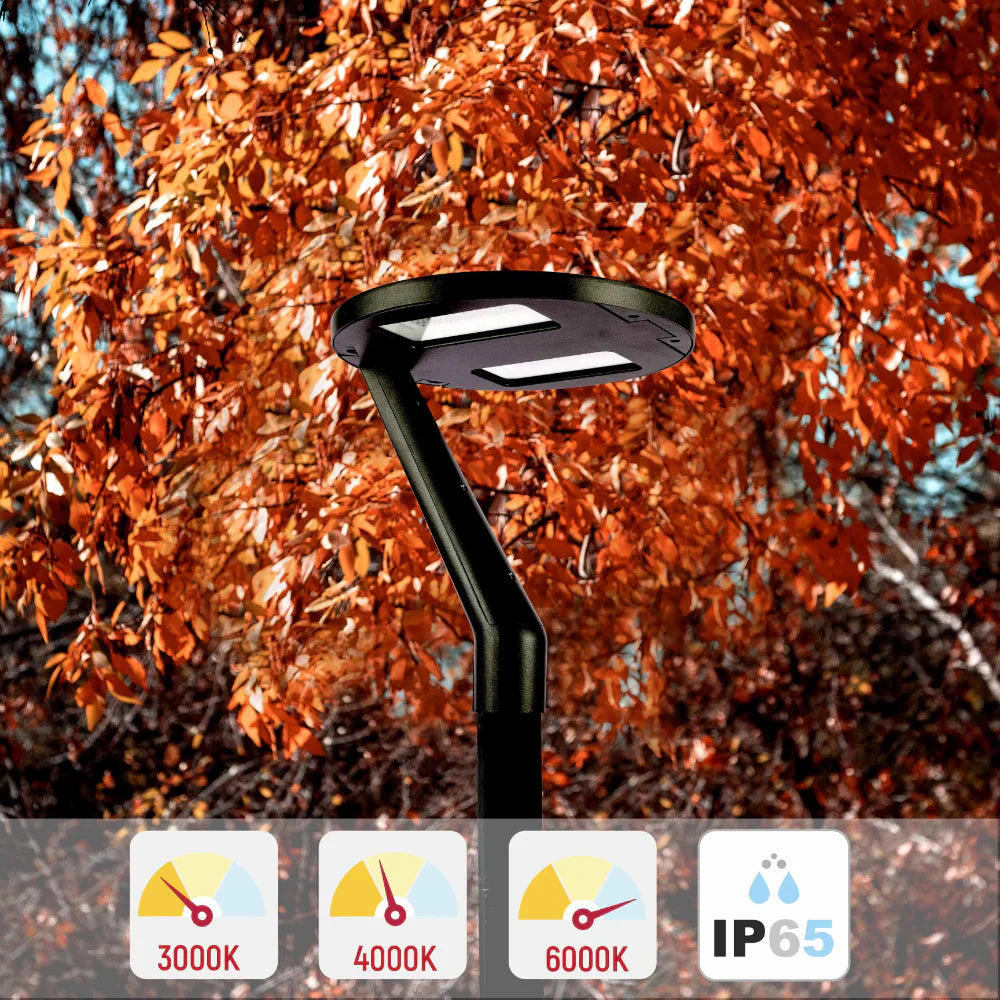 LED Pathway Garden Lamp Post Top Light 60W 3CCT 10