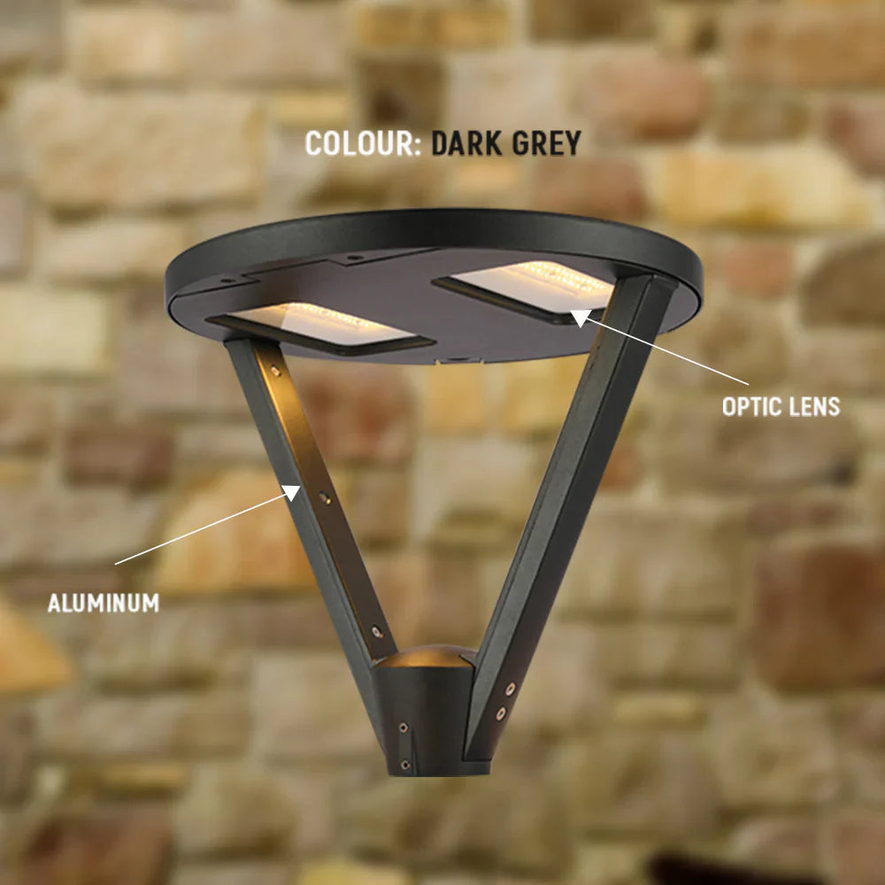 LED Pathway Garden Lamp Post Top Light 60W 3CCT 20