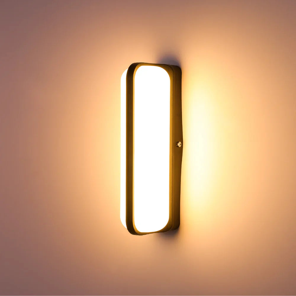 LED Plastic Modern Outdoor Wall Light 15W 2