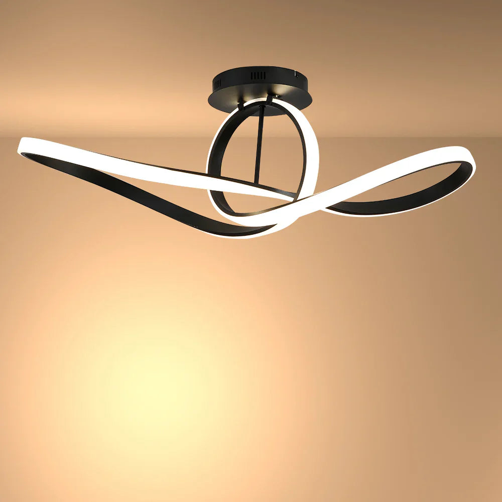 LED Double Triple Loop-Infinity White-Black-Gold Finishing 4000K Natural Cool White Modern Contemporary Nordic Scandinavian Pendant Ceiling Light 2