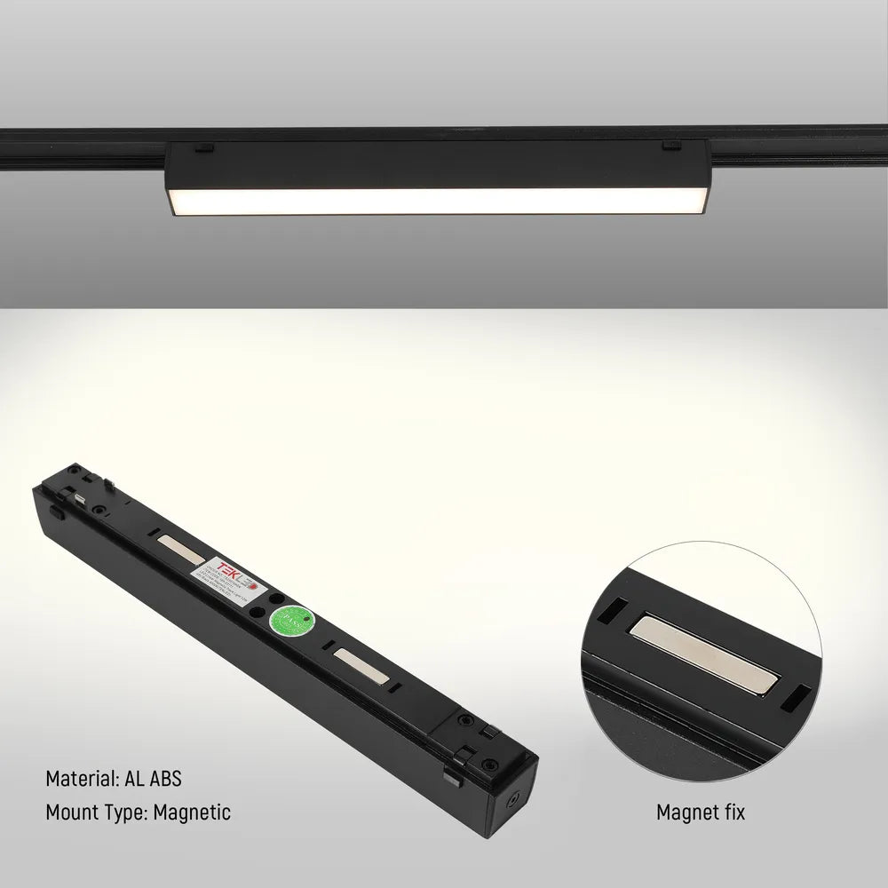 Close shot of the Magnetic Linear LED Track Light with Opal Diffuser-169-03111