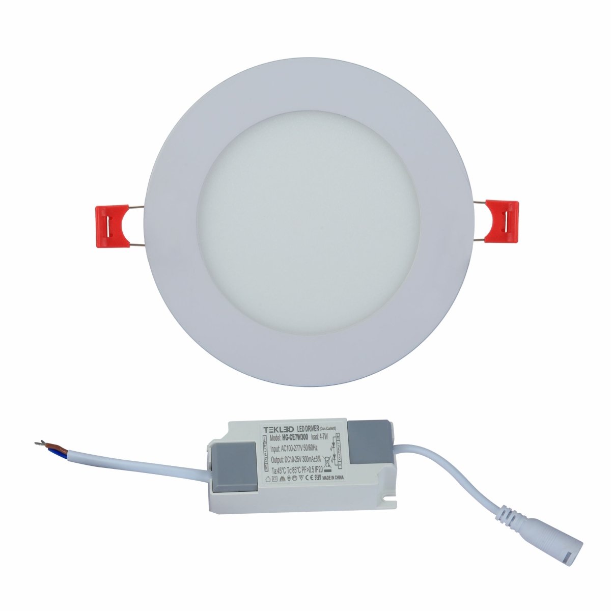 Downlight Led Round Slim Panel Light 6W 5700K Cool Daylight D120Mm's main image.