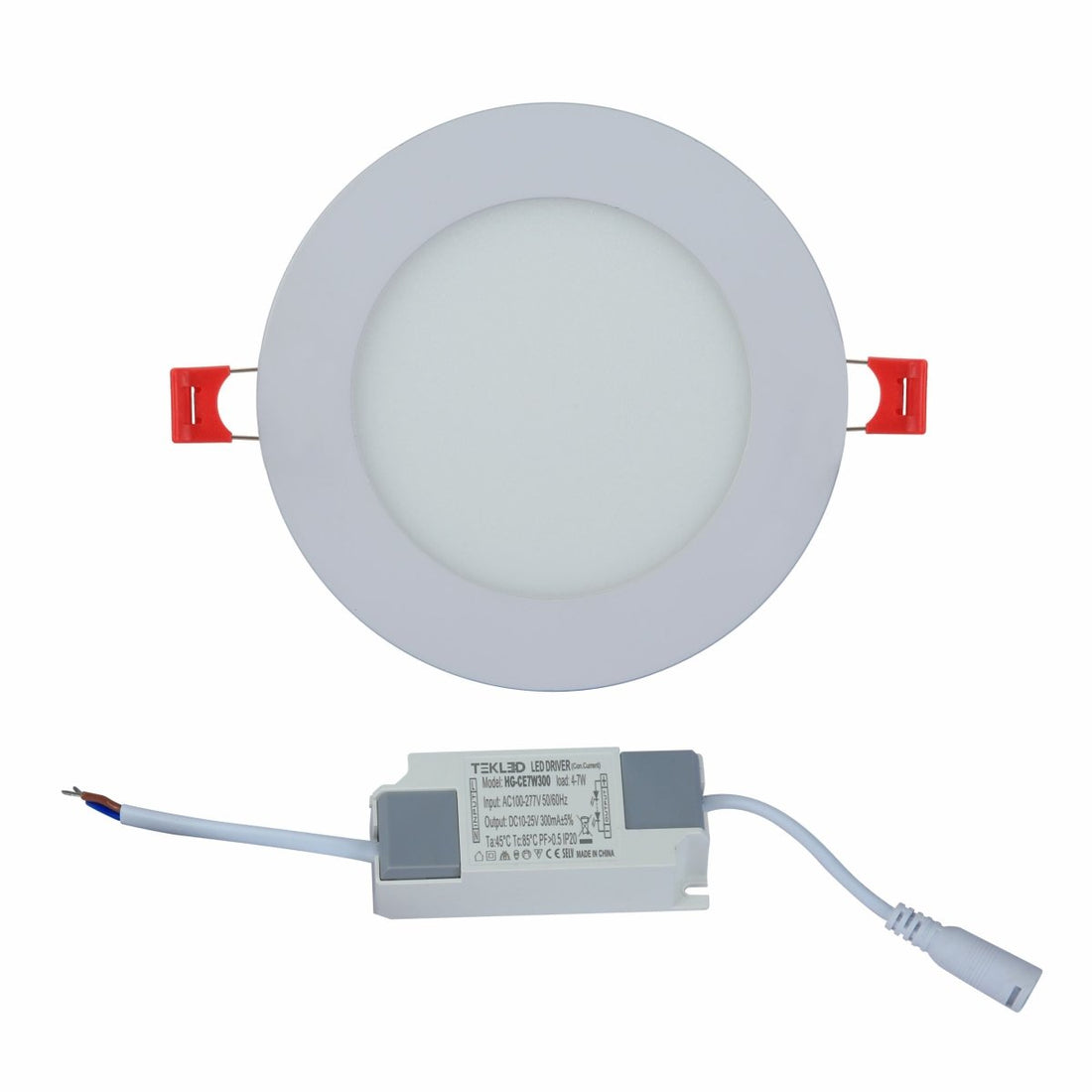 Downlight Led Round Slim Panel Light 6W 5700K Cool Daylight D120Mm's main image.