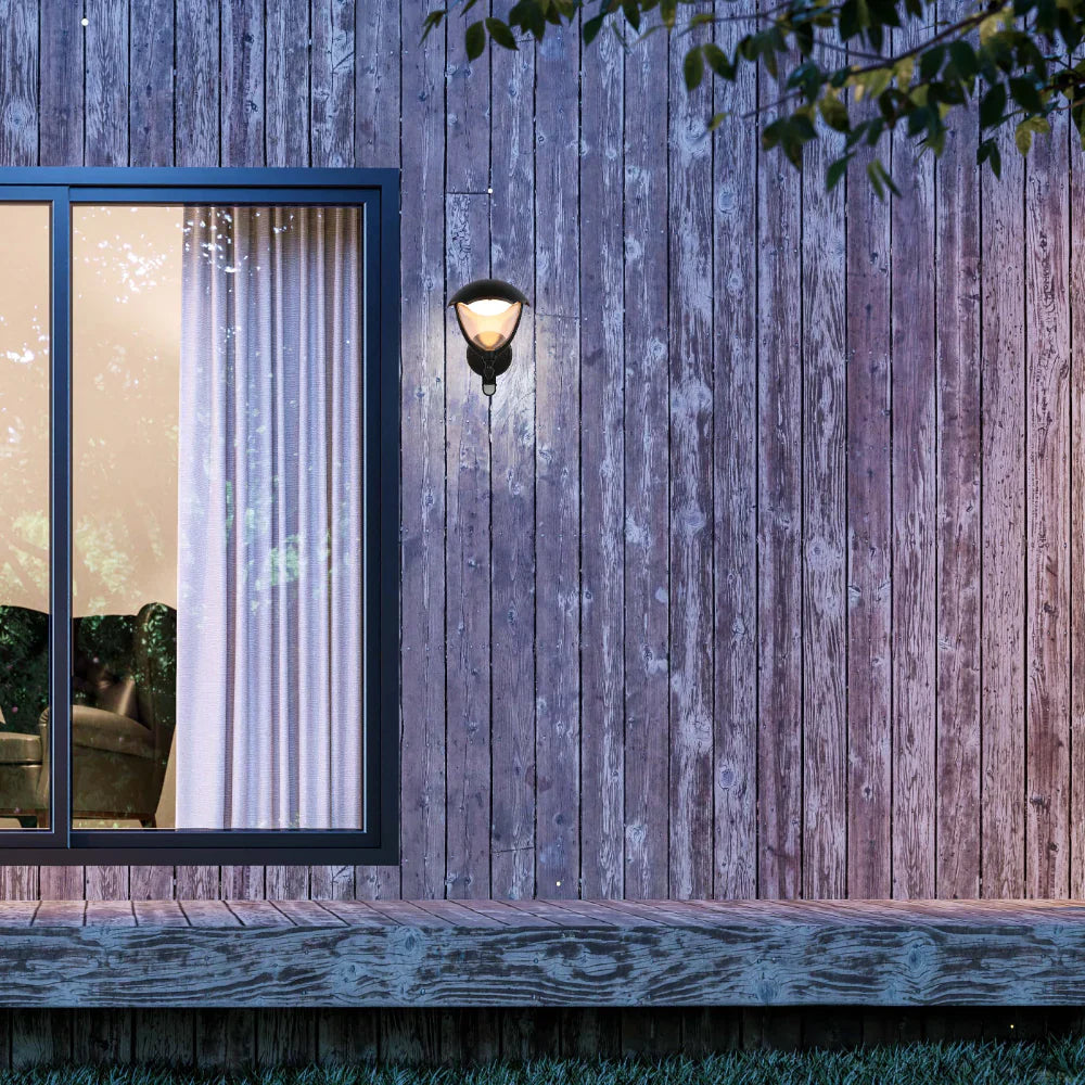 Megan LED Outdoor Lantern Wall Light 6W 3000K Black 8