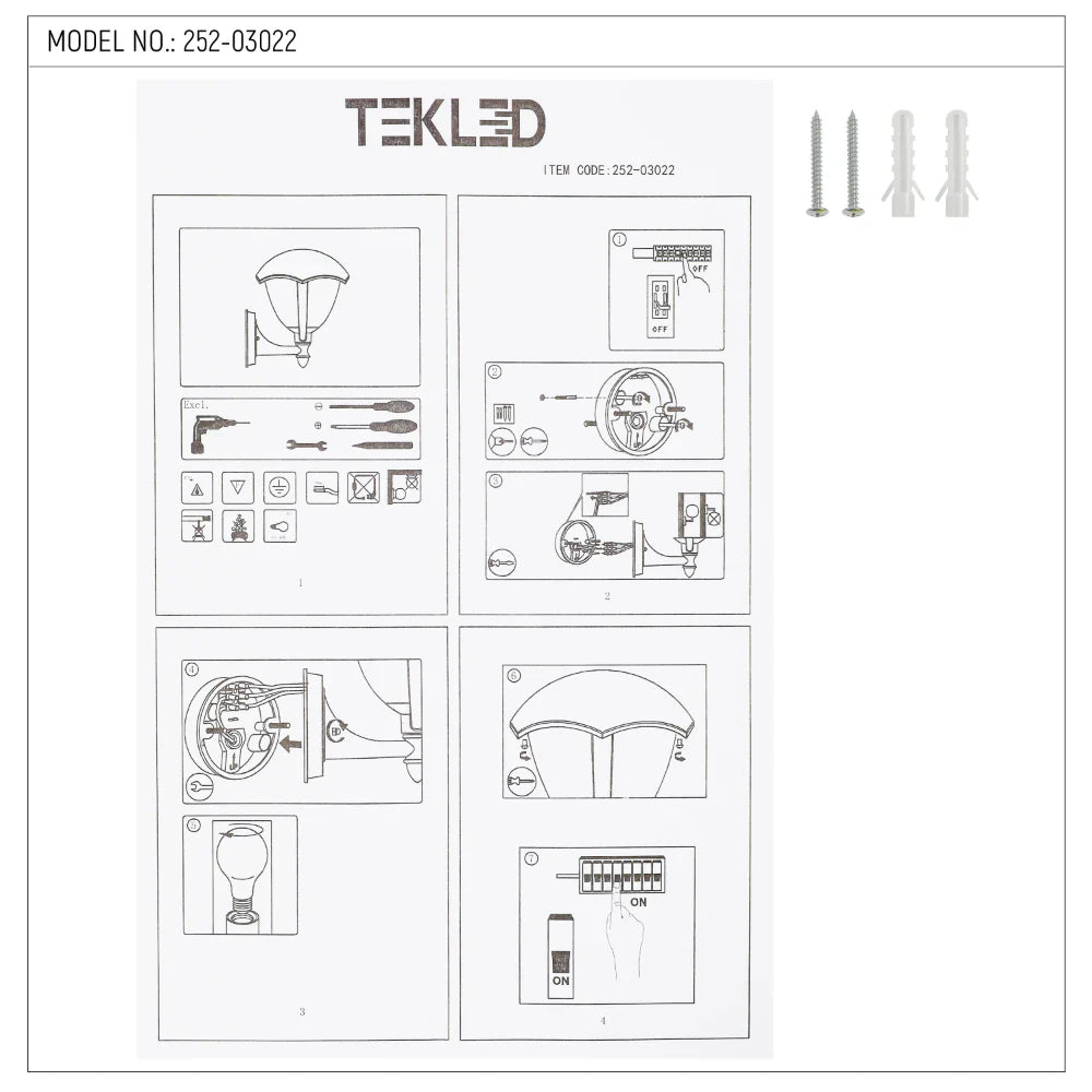 Megan Outdoor Lantern Wall Light E27 Black 22