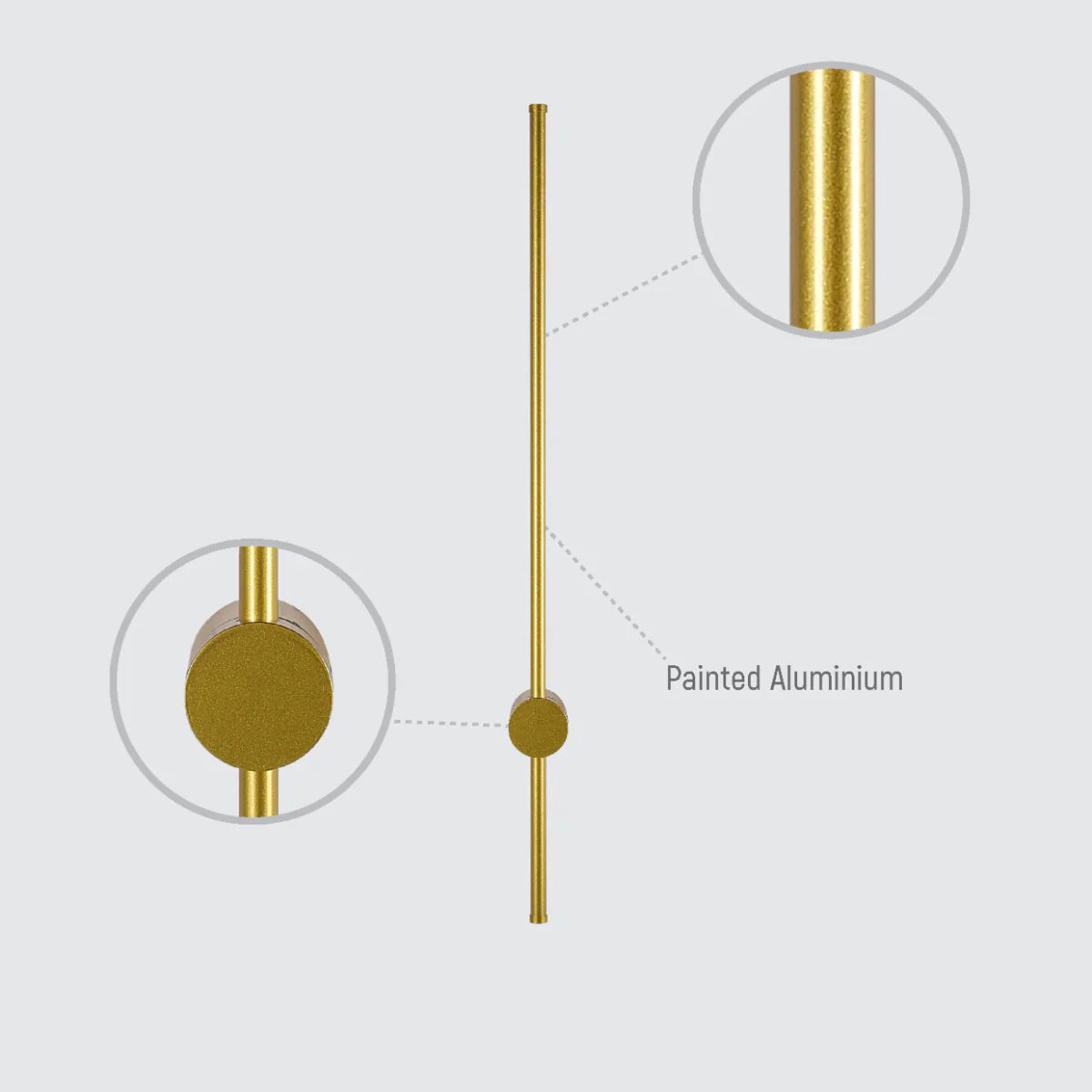 Lighting properties of Minimalist Linear Wall Sconce Light 151-19980