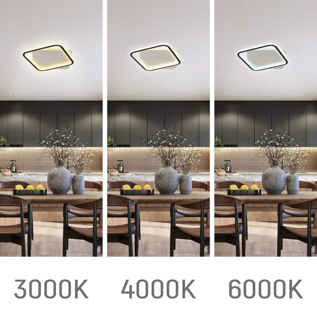 Modern Asymmetric LED Flush Ceiling Light 159-18103 in play