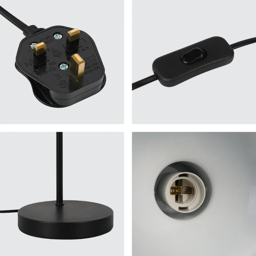 Modern Desk Lamp with Wooden Accent 19