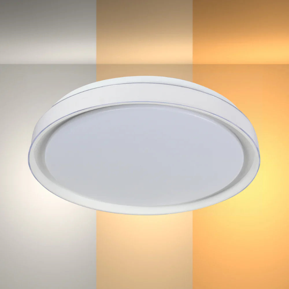 Modern Flush Mount Ceiling Light with Triple Light Diffusion, LED Flush Ceiling Light, TEKLED 2