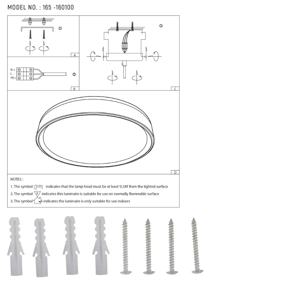 Modern Halo Effect LED Ceiling Light with Color Contrast Design, LED Flush Ceiling Light, TEKLED 23