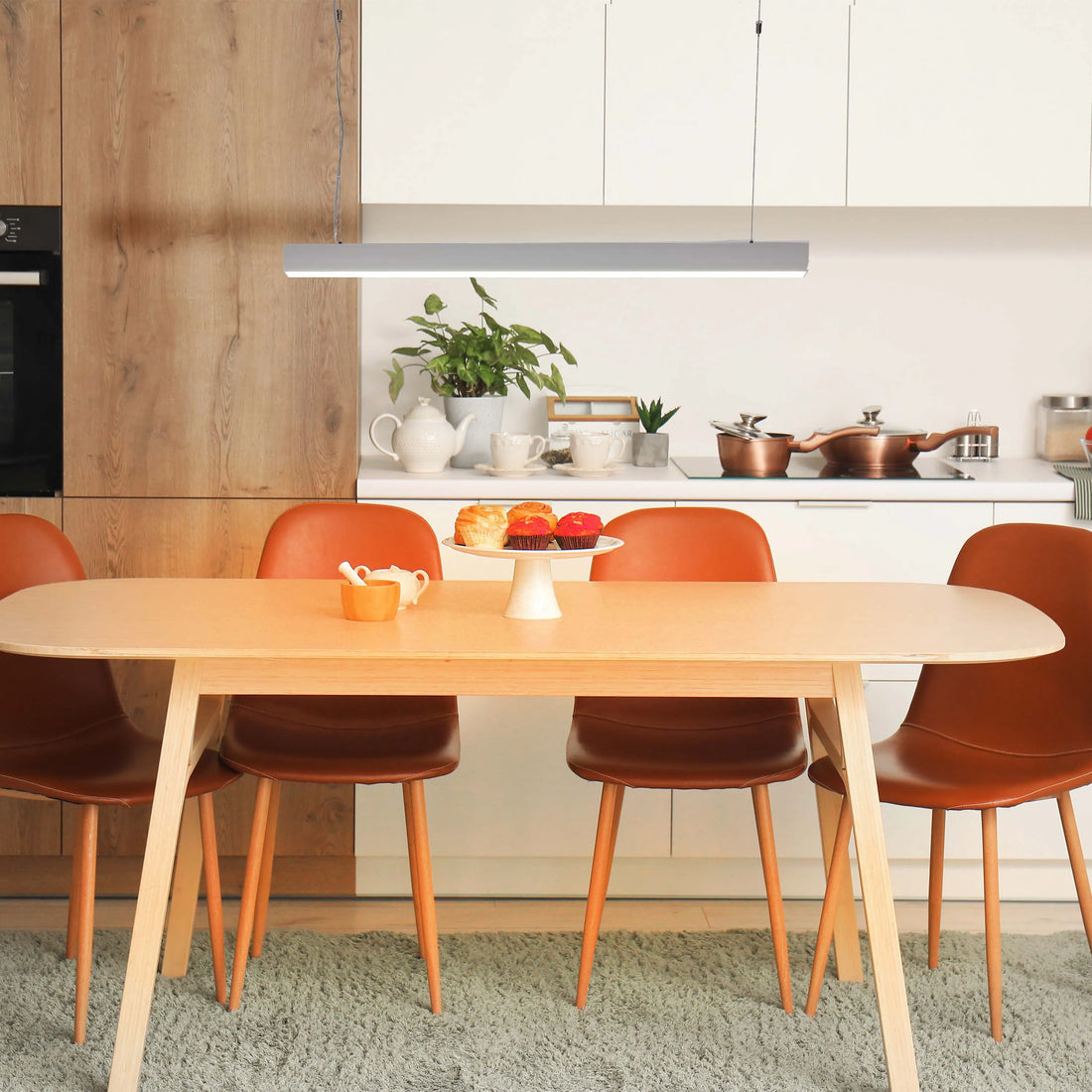 Modern Linear LED Pendant Light - 1200mm