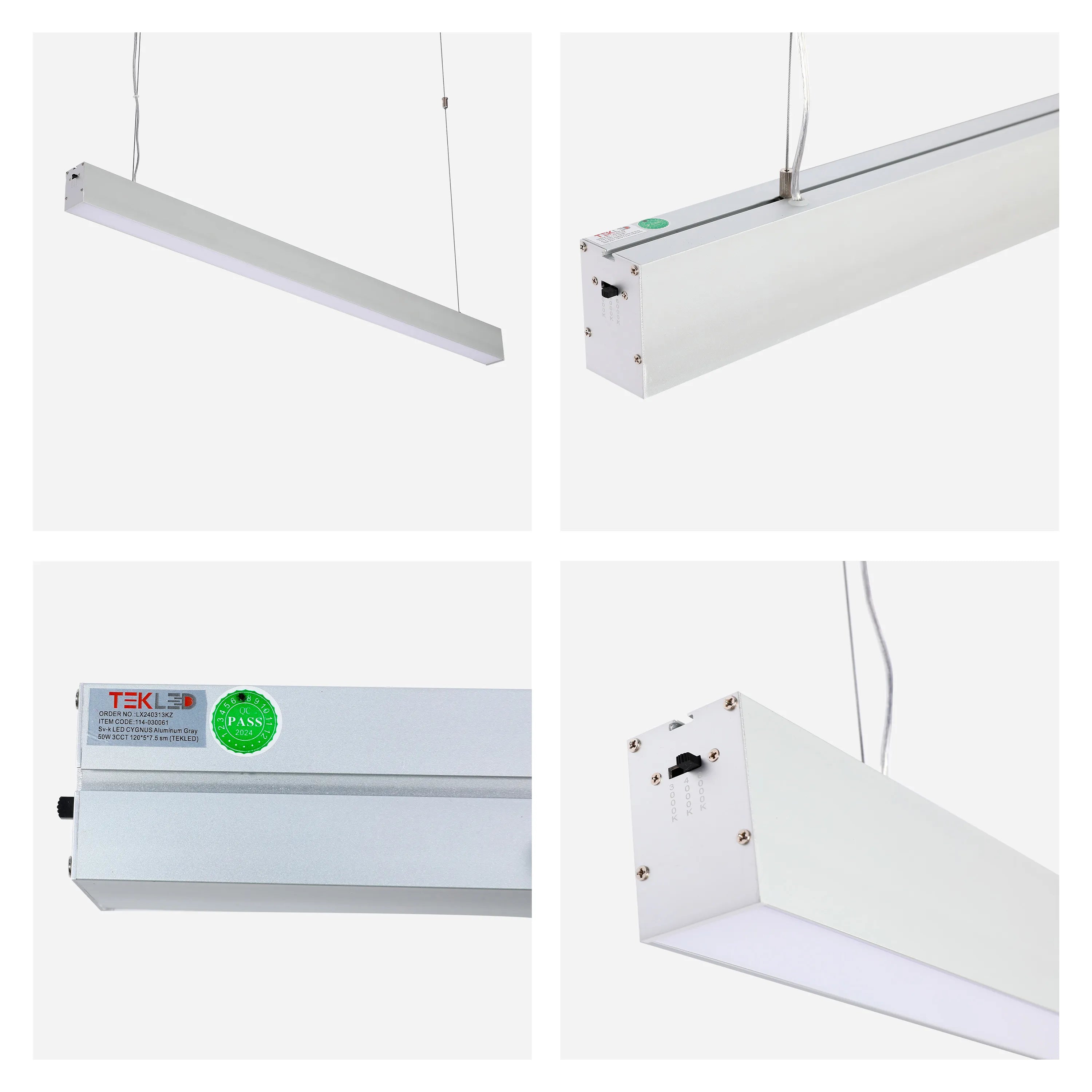 Modern Linear LED Pendant Light - 1200mm