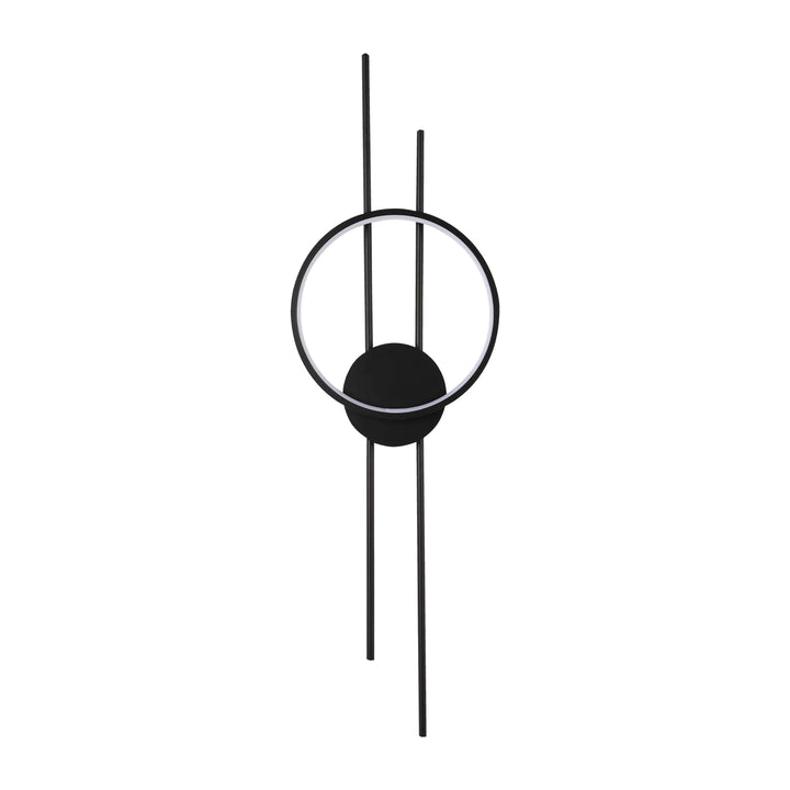Modern Ring LED Wall Light with Vertical Rods