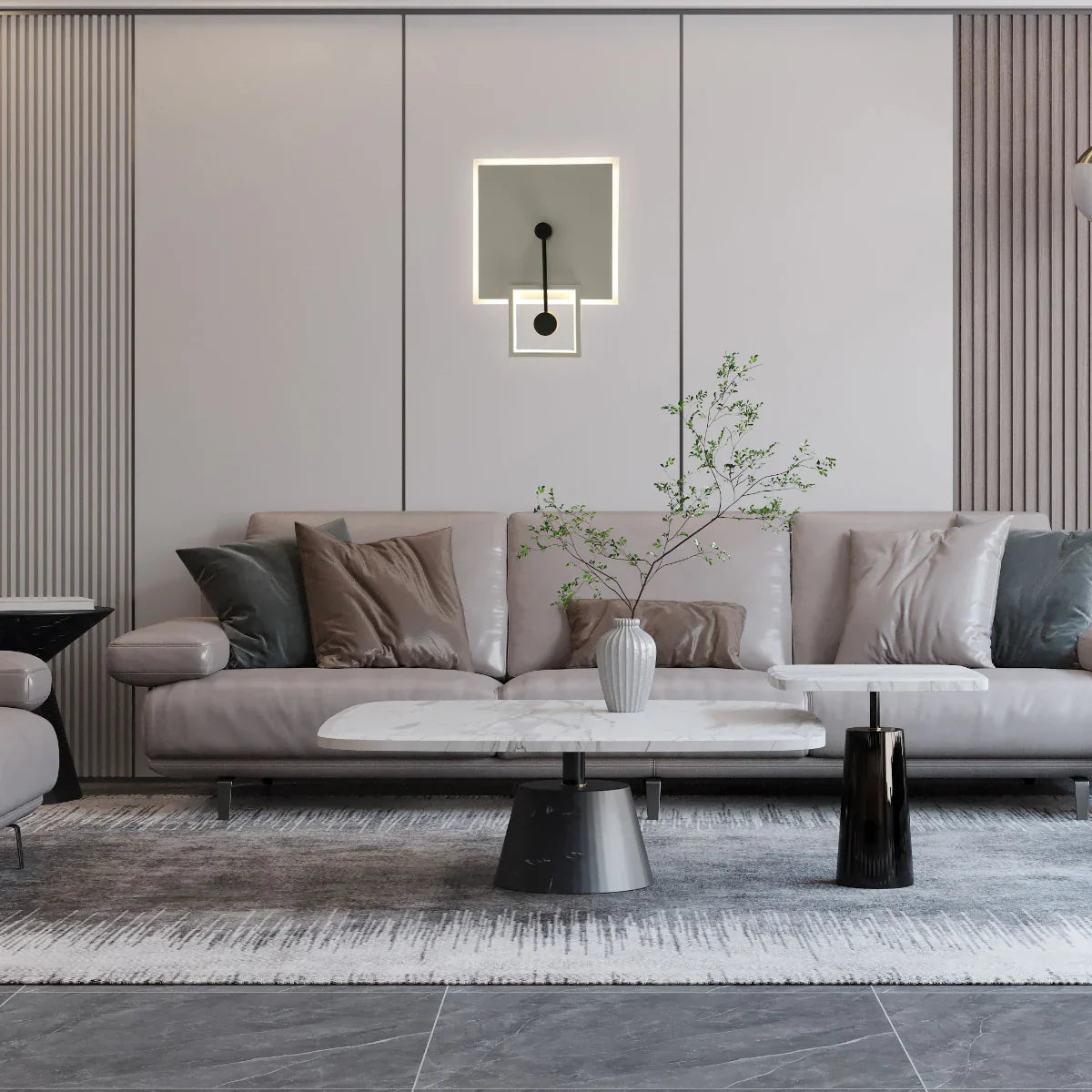 Usage of Modern Squared LED Flush Ceiling Fixture 159-18109