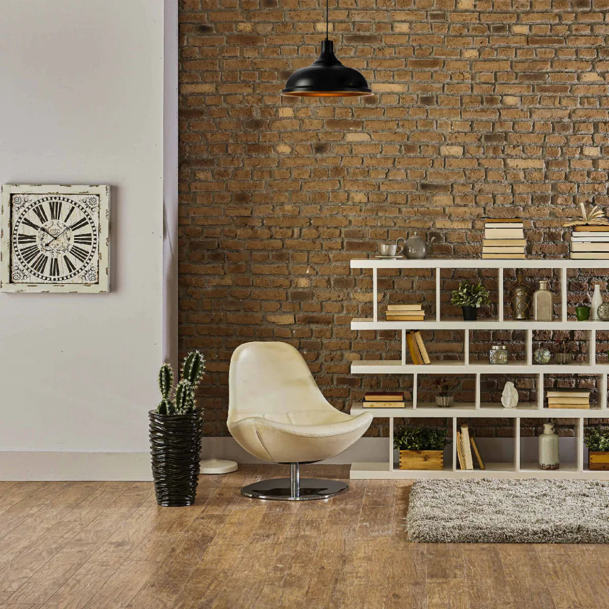 Modern Step Pendant Light - 38cm Metal Shade in Varied Hues 150-19060 in play